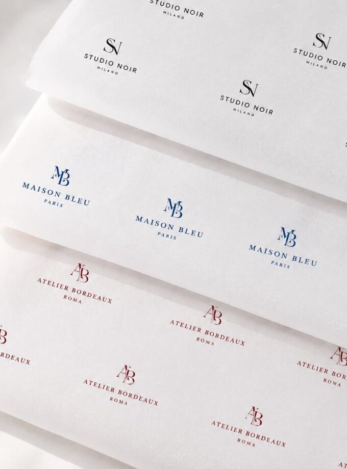 carta velina personalizzata con logo