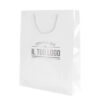 Shopper BIANCHE LUCIDE plastificate PERSONALIZZATE