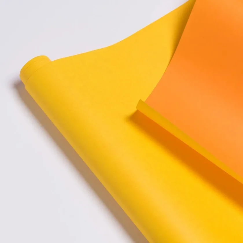 Carta regalo in rotolo Bicolore giallo e arancio