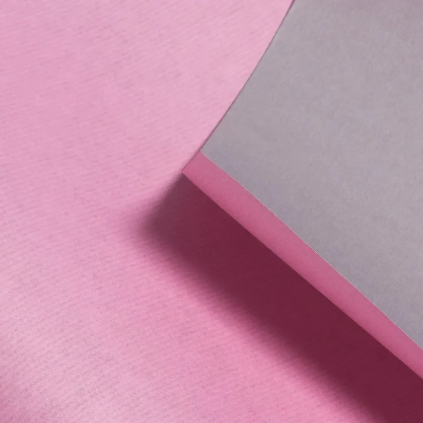 Carta regalo in rotolo Bicolore rosa e grigia