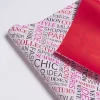 Rotolino carta regalo Double-Face Rossa e scritte
