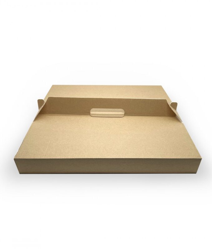 Scatola porta pizza in cartoncino con maniglia