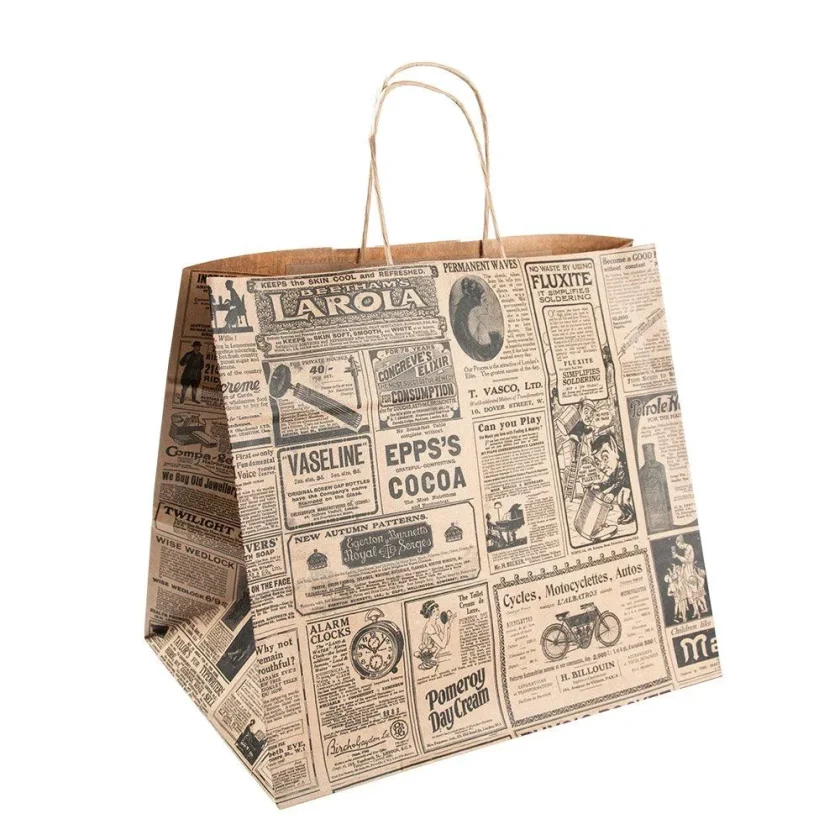 Shopper carta kraft stampata per Take Away