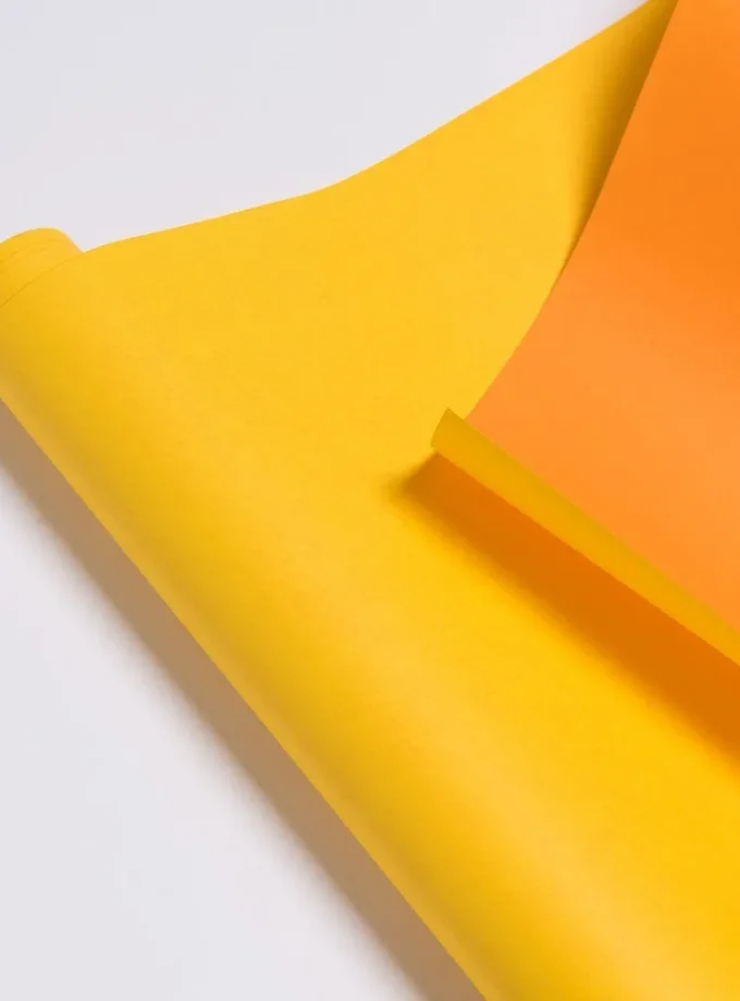 Carta regalo in rotolo Bicolore giallo e arancio