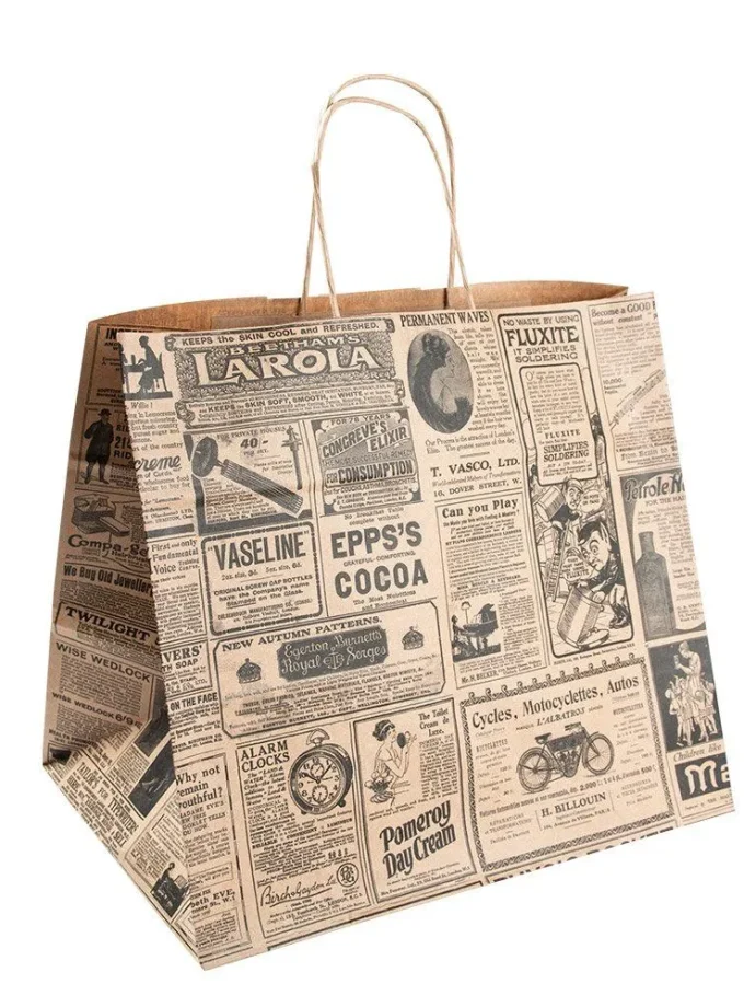 Shopper carta kraft stampata per Take Away