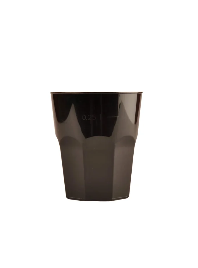 Bicchiere da cocktail nero riutilizzabile