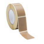 Etichette adesive kraft naturale.