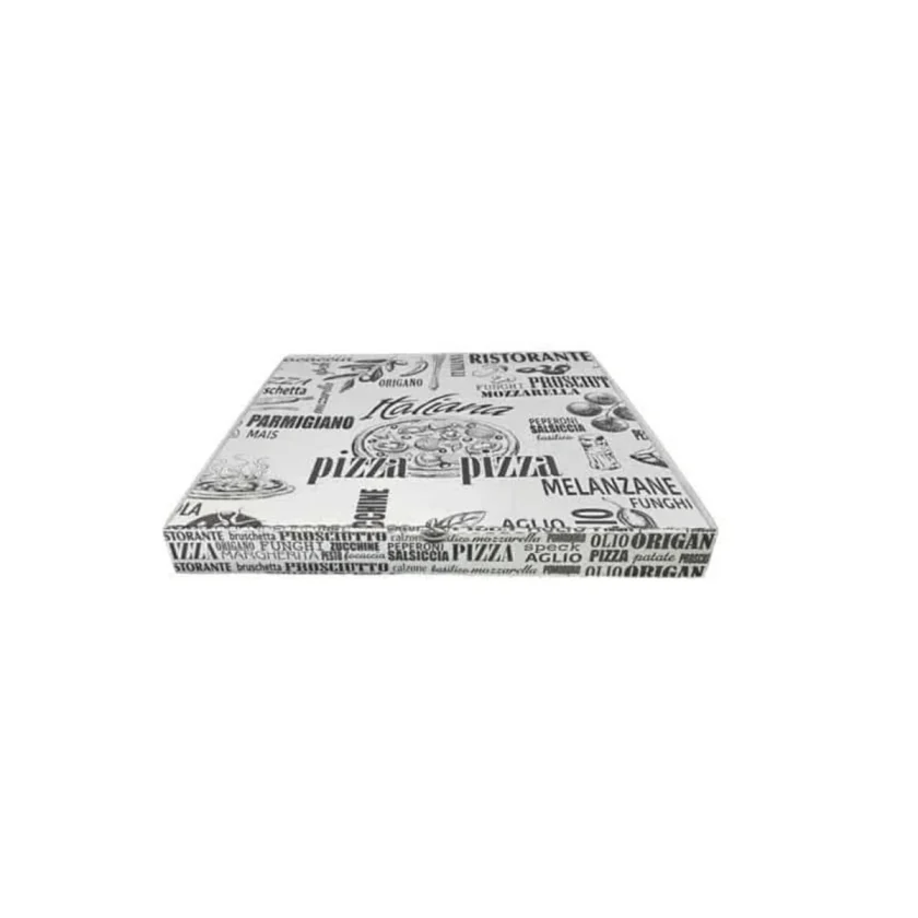 Scatola per pizza Gigante in cartoncino bianco stampato