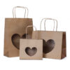 Shopper avana con finestra a cuore