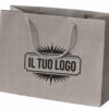 Shopper color tortora in carta riciclata PERSONALIZZATE