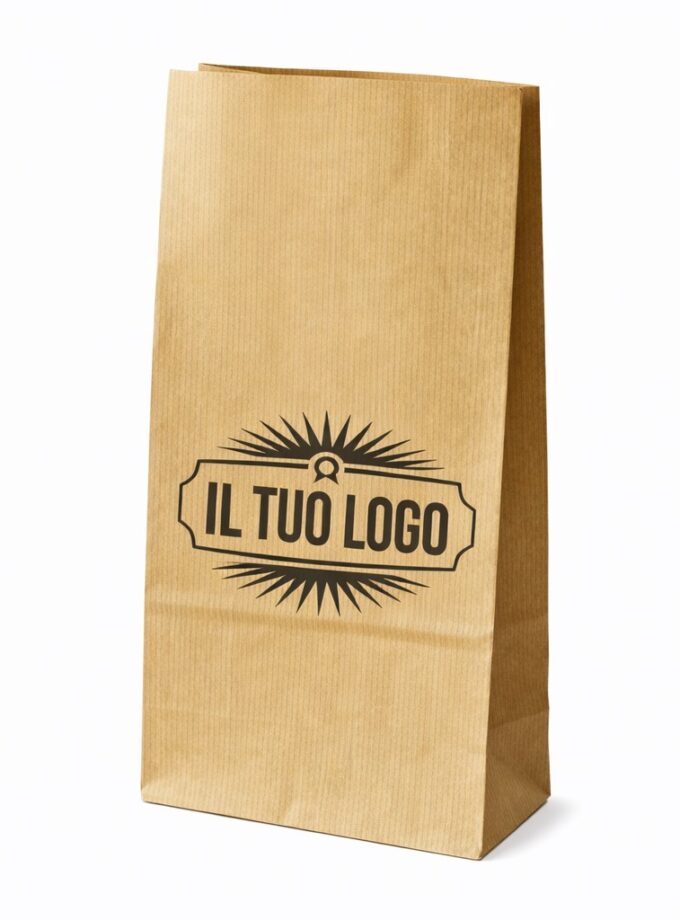 Sacchetti per alimenti avana fondo quadro personalizzati