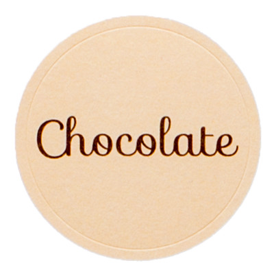 Etichetta Rotonda Chocolate