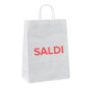 Shopper Saldi in carta con maniglia ritorta