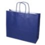 Shopper carta kraft blu con Manico in cordino