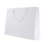 Shopper Carta Kraft bianca con Tag & Foro