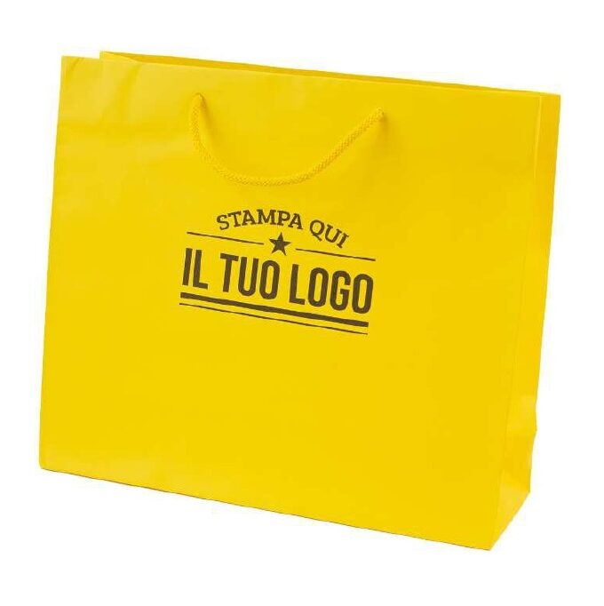 Shopper gialla Lusso personalizzata
