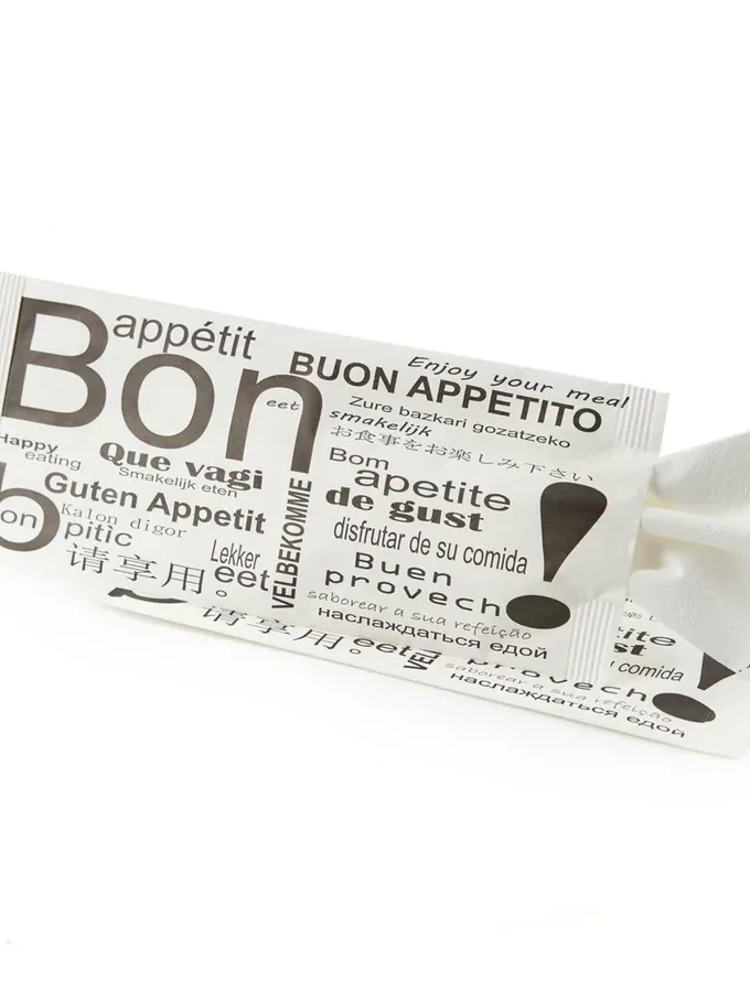 Portaposate in carta fantasia Bon Appetit