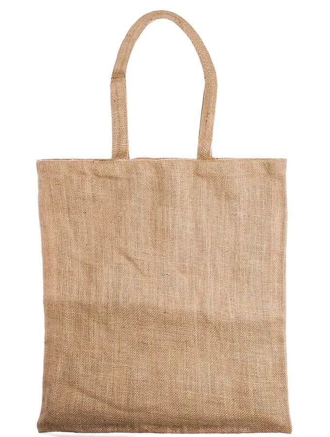 Shopping bag in Juta naturale con manico lungo