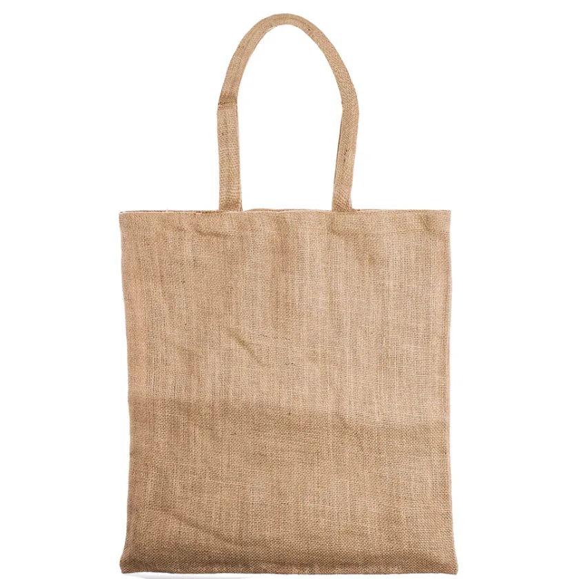 Shopping bag in Juta naturale con manico lungo