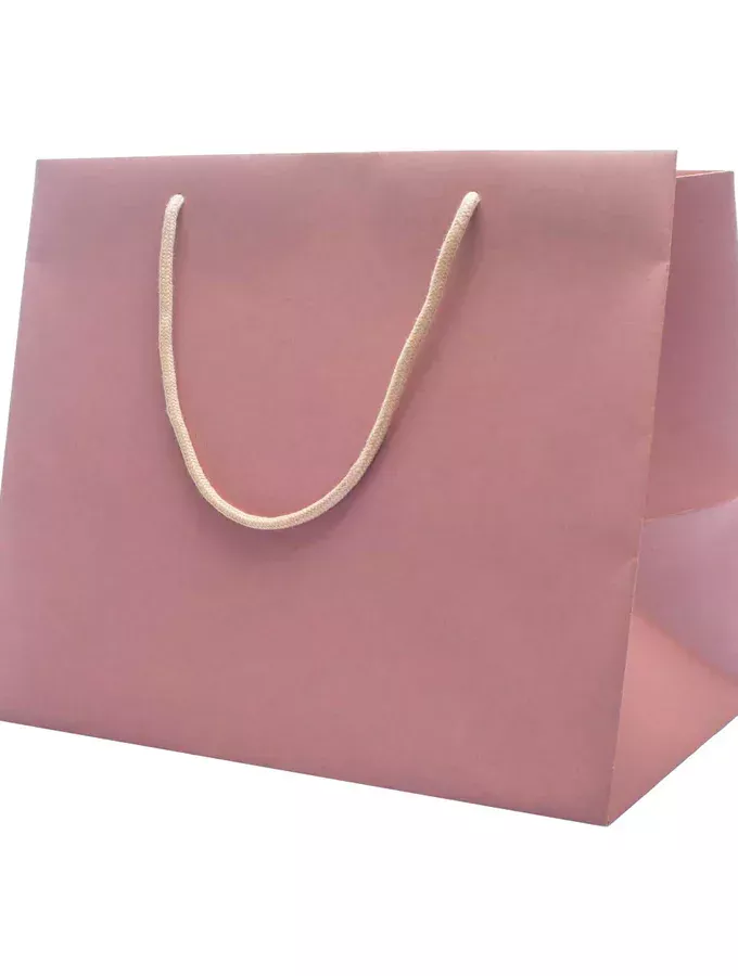 Shopper kraft lusso pasticceria Rosa Antico