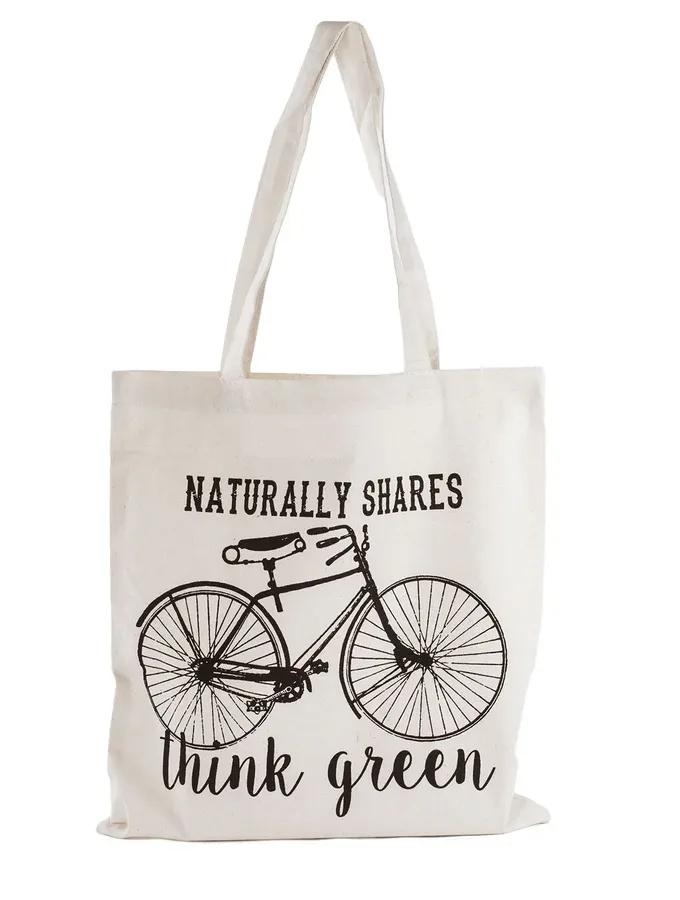 Shopping bag in cotone naturale Bike