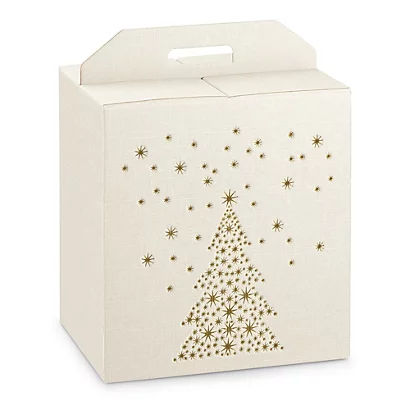 Scatola in cartone con stampa Golden Tree