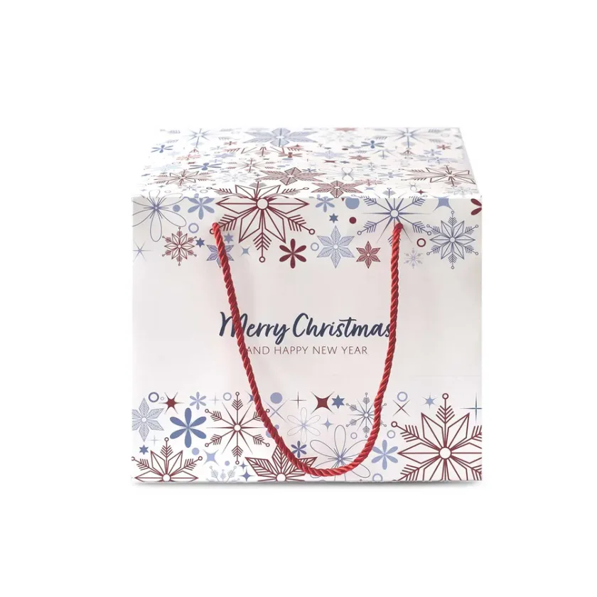 Scatole Bag Box natalizie Cristalli e Merry Christmas