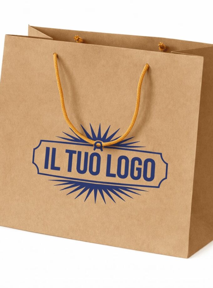 Shopper avana in carta riciclata PERSONALIZZATE