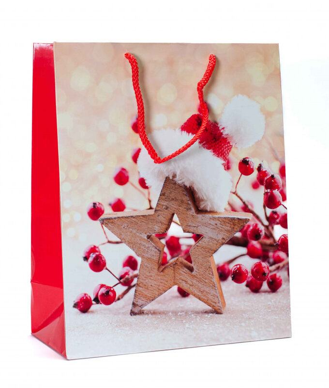 Shopper carta elegante wooden star