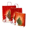 Shopper carta kraft Pupazzo di Neve