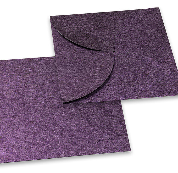 Buste da lettera in carta colorata con chiusura a Pochette viola