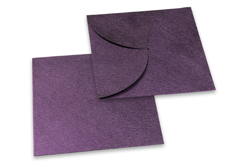 Buste da lettera in carta colorata con chiusura a Pochette viola