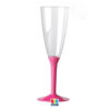 Calici Flute Crystal 130 cc con Base Fucsia