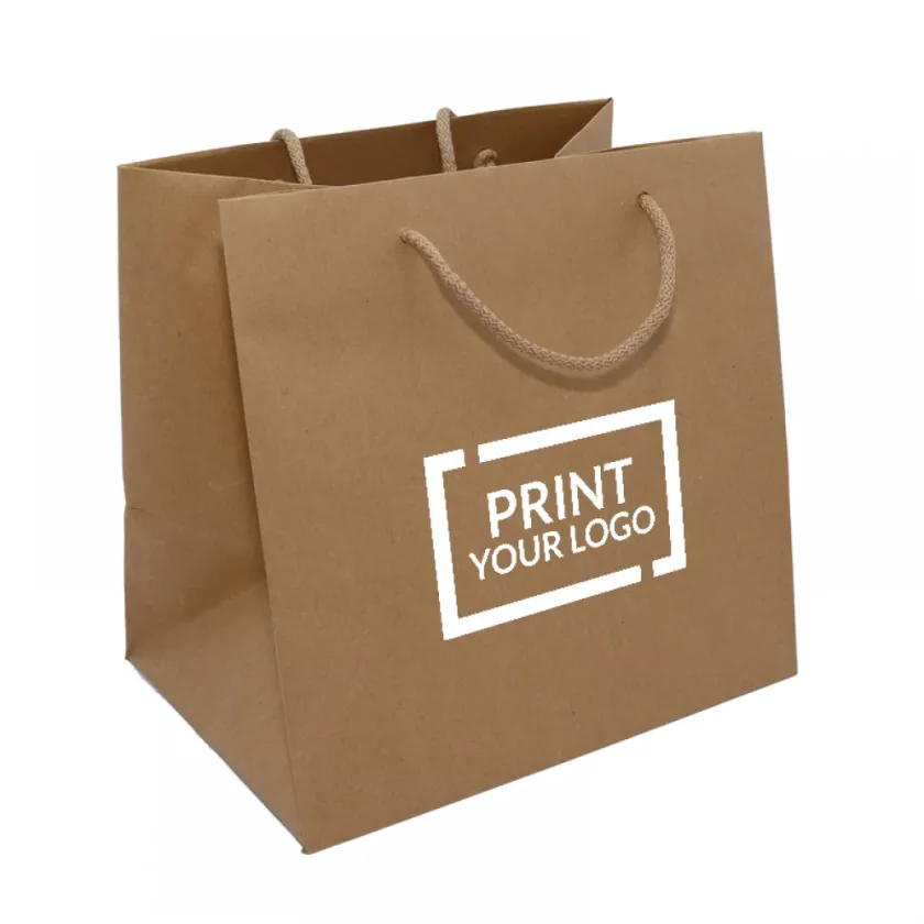 Shopper gourmet in carta lusso PERSONALIZZATE con stampa Logo 1 colore