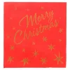 Tovaglioli Tissue rossi Merry Christmas 40x40