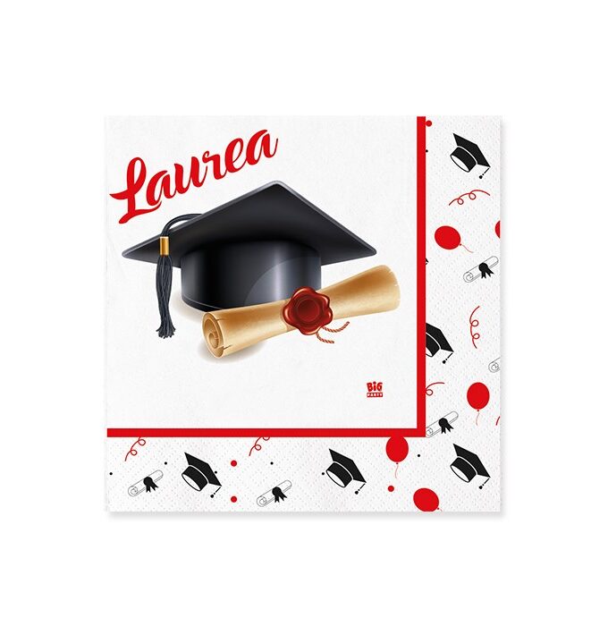 Tovaglioli carta stampati La Mia Laurea 25x25