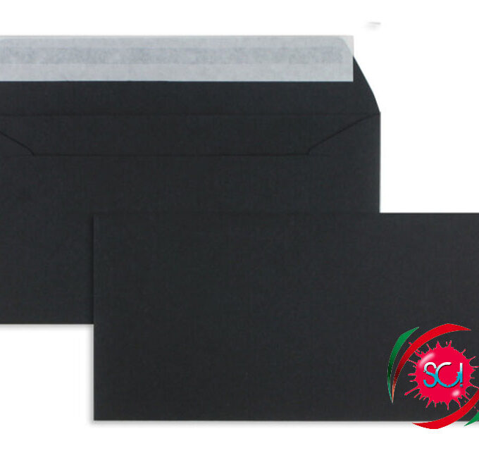 Buste da lettera in carta colorata Nera