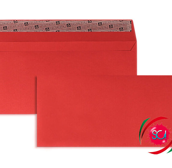 Buste da lettera in carta colorata Rossa