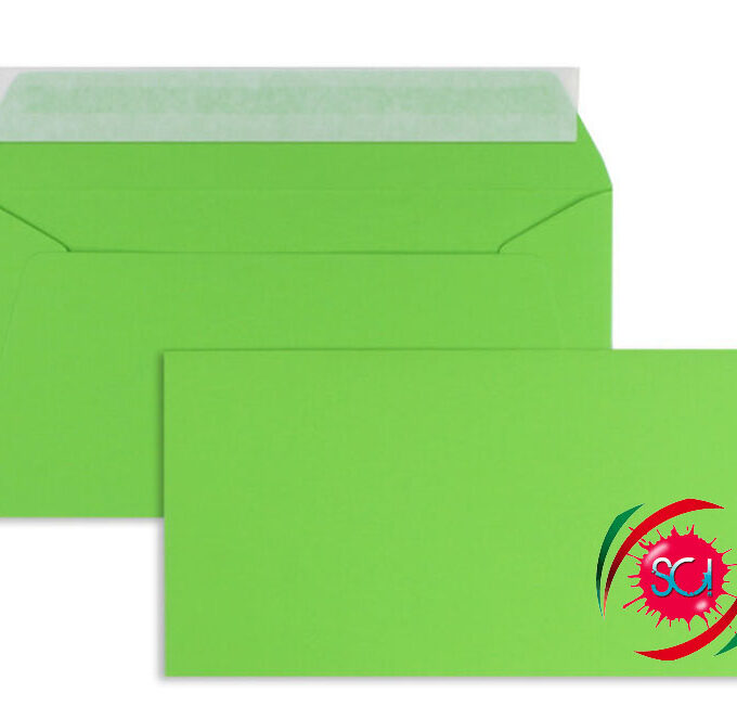 Buste da lettera in carta colorata Verde Mela