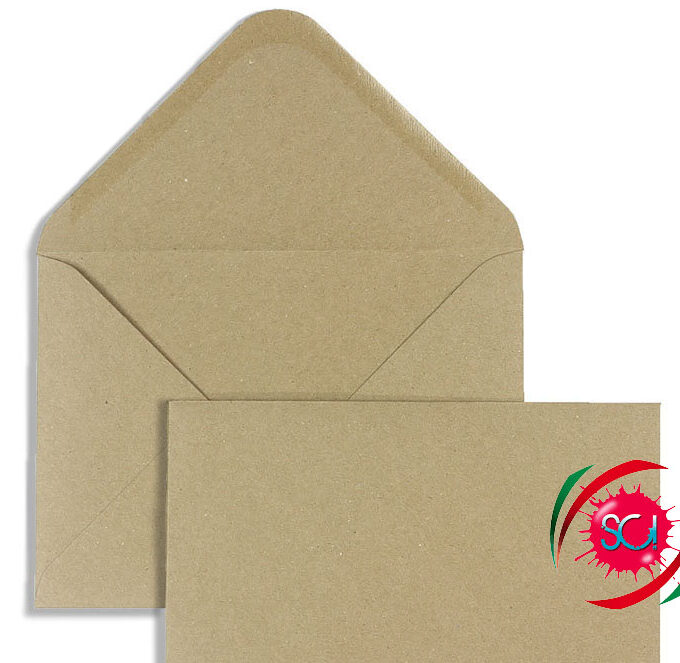 Buste da lettera in carta kraft avana riciclata