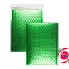 Buste in pluriball metallizzate ecologiche verdi