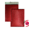 Buste in pluriball metallizzate ecologiche rosse