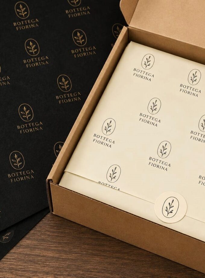 Carta Velina 20 gr personalizzata COLORATA