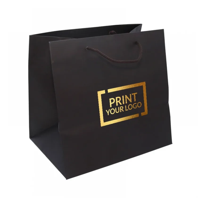 Shopper gourmet in carta lusso PERSONALIZZATE con stampa Logo 1 colore