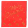 Tovaglioli Tissue rossi Merry Christmas 40x40