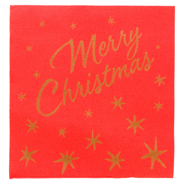 Tovaglioli Tissue rossi Merry Christmas 40x40