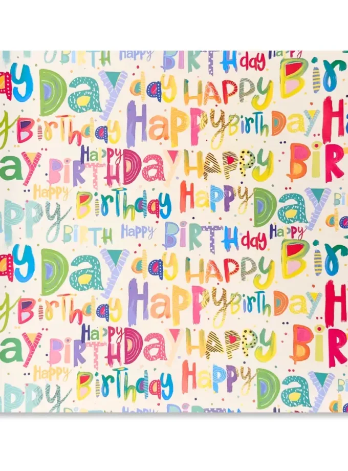 Carta regalo in fogli Happy Birthday