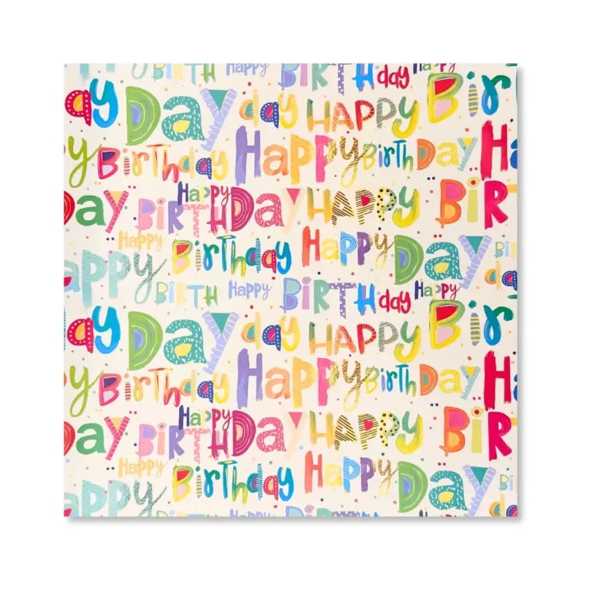 Carta regalo in fogli Happy Birthday