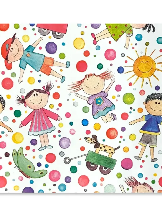 Carta regalo in fogli fantasia Kids