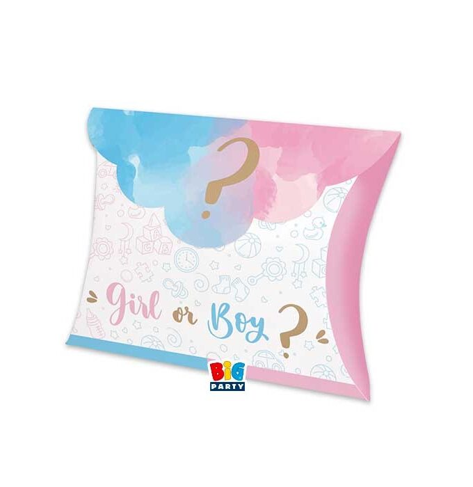 Scatolina astuccio portaconfetti Gender Reveal